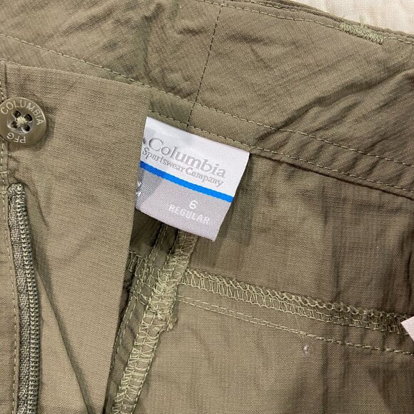 Columbia PFG Pants Womens Size 6 Omni Shade Zip Pocket Hiking - Picture 3 of 3